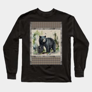 Plaid Bear Quilt A Long Sleeve T-Shirt